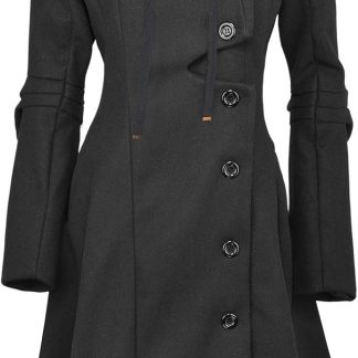 Long Trench Pea Coat for Women image 1