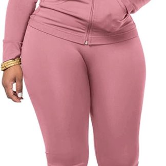 Women Two Piece Outfits Workout Sets Bodycon Tracksuit Long image 1