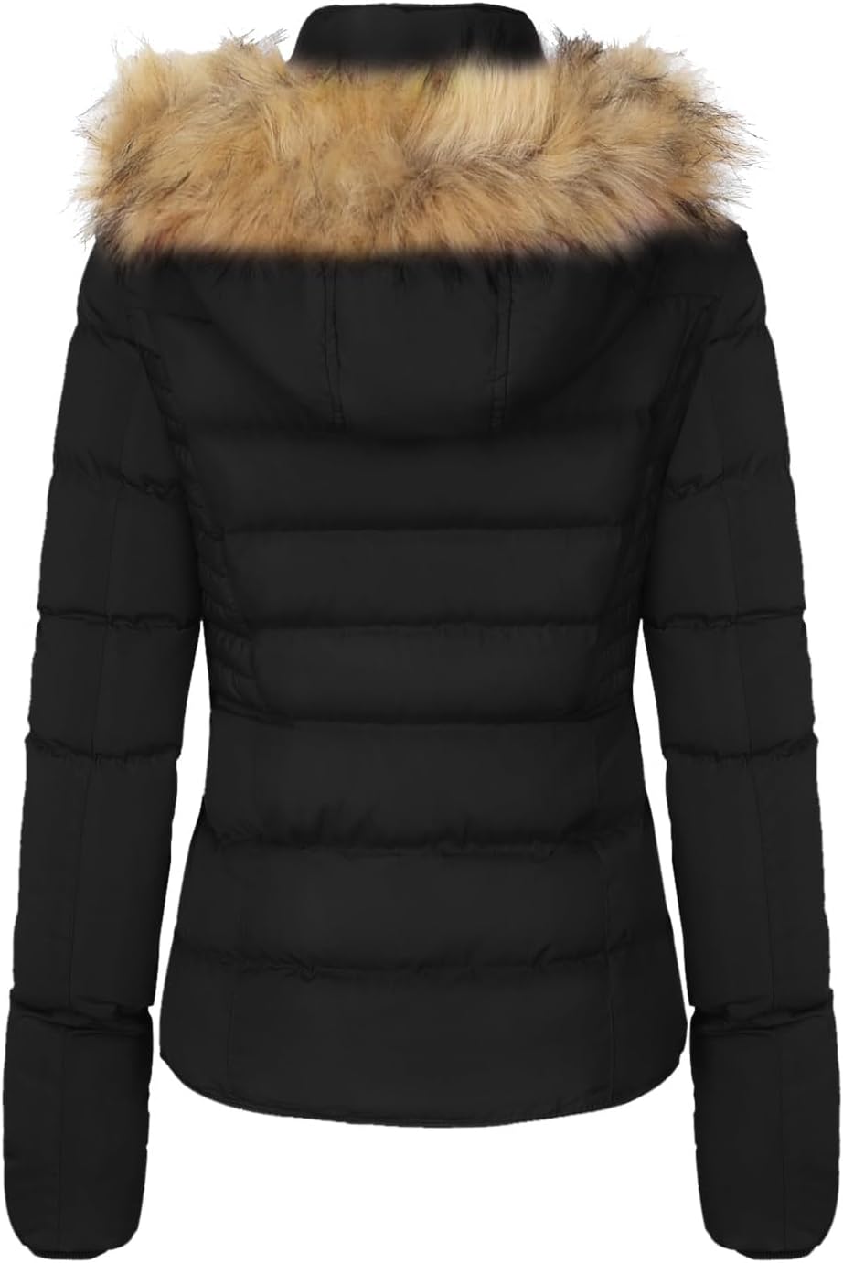 Fur Hooded Thickened Jacket with Fleece Lining image 2